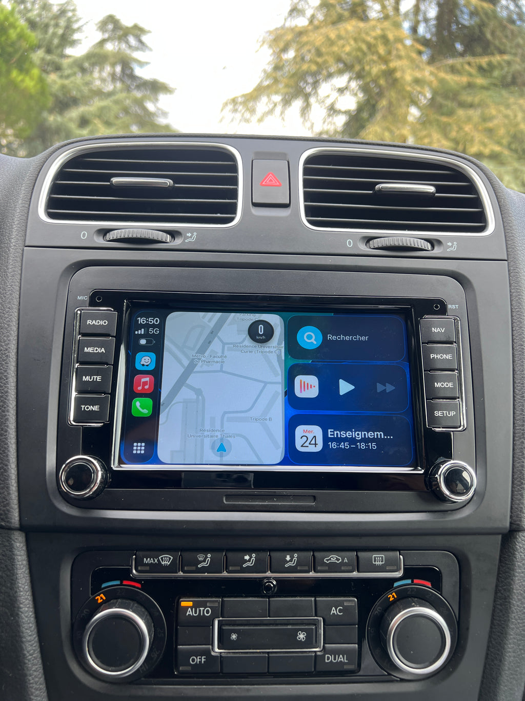 Ecran CarPlay/Android Auto Golf 5 et 6, Polo 5 et Plus